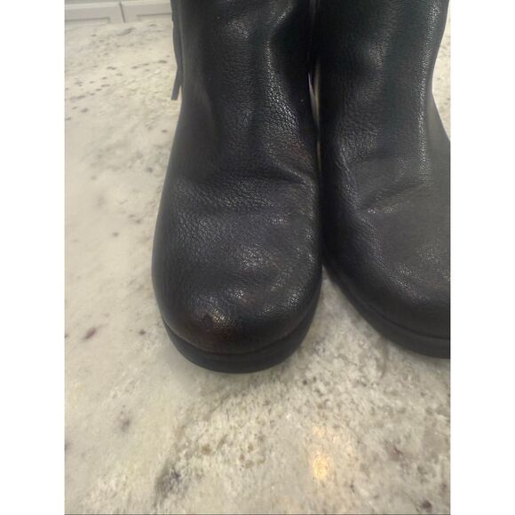 Aerosoles Heelrest Black Acrobatic Side Zip Boots sz 6.5 - Picture 4 of 8